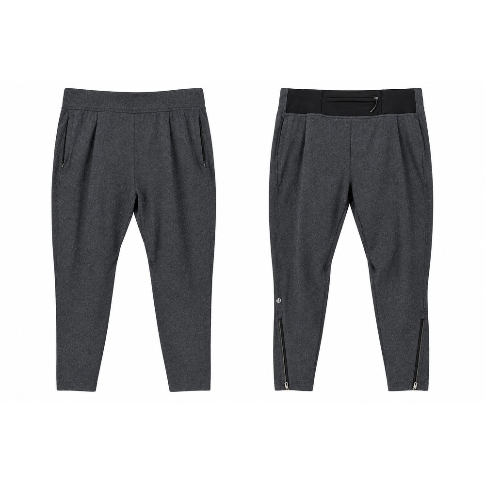 Lululemon Surge Jogger Men XXL Heathered Charcoal Gray Zipper Ankle Athletic